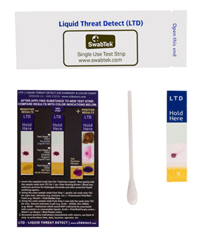 Dry explosives test kit
