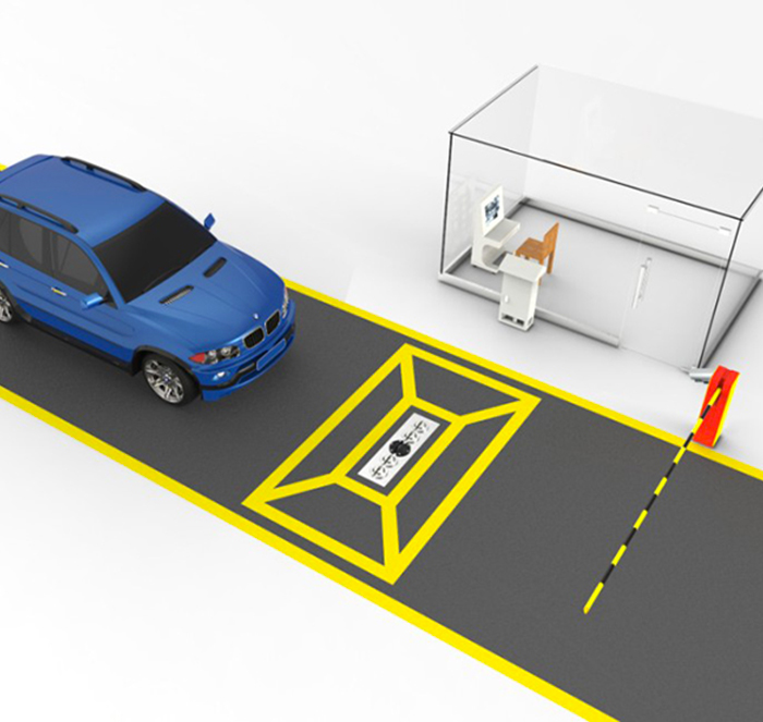 System for under vehicle chassis scan SecurSCAN® SDS Vision Pro
