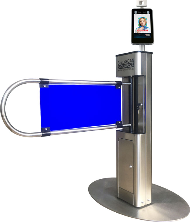 Sportello SecurSCAN ML-Pass con Termoscanner iAccess ScanFACE