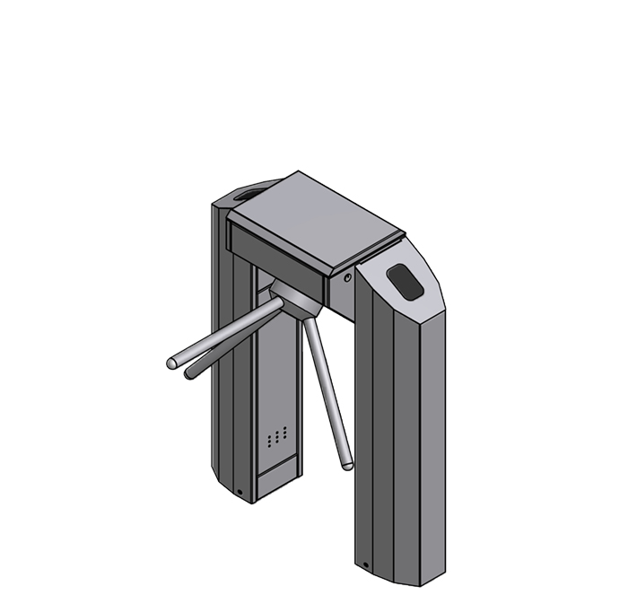 Half height stainless steel Turnstiles SecurSCAN