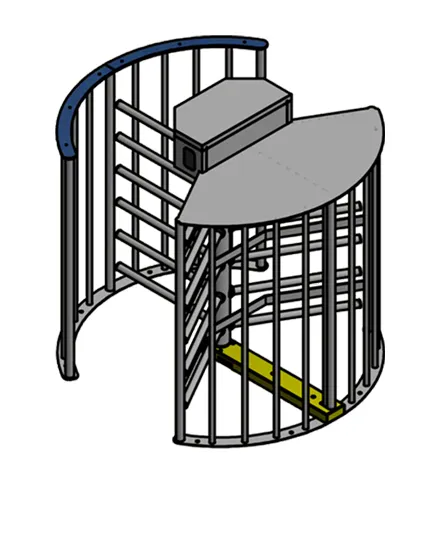 Stainless Steel Turnstile SecurSCAN® TM-Pass