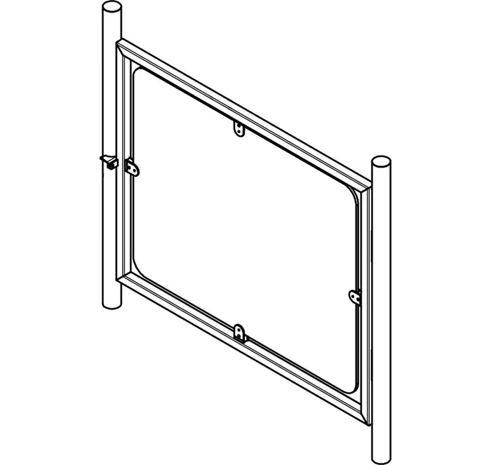 Steel Barrier with Gate SecurSCAN TRN